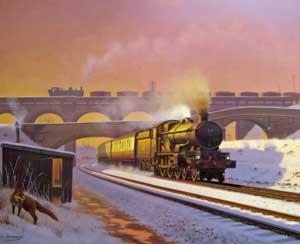 St Fagans Steam In Winter - Eric Bottomley 