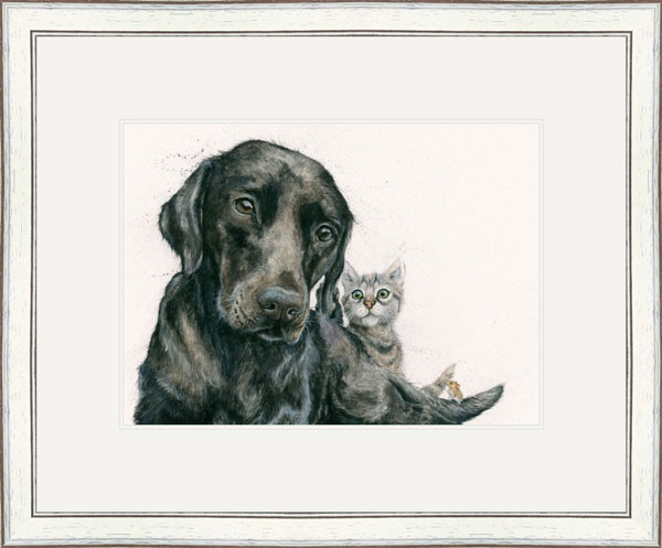 Baby Sitter (Labrador & Cat) 