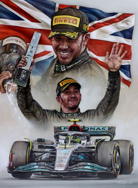 Silverstone Podium 2022 - Lewis Hamilton 