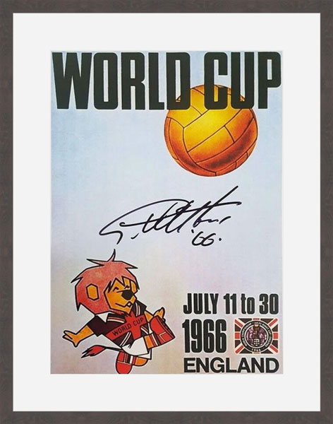 1966 World Cup Poster - Signed by Sir Geoff Hurst 