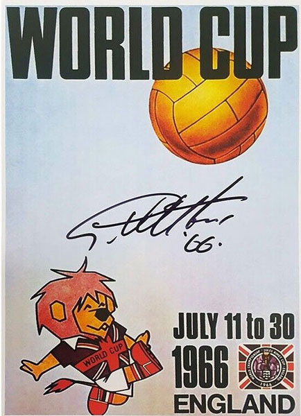 1966 World Cup Poster - Signed by Sir Geoff Hurst 