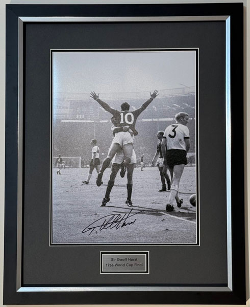 Sir Geoff Hurst - 1966 Celebrations (B&W) 