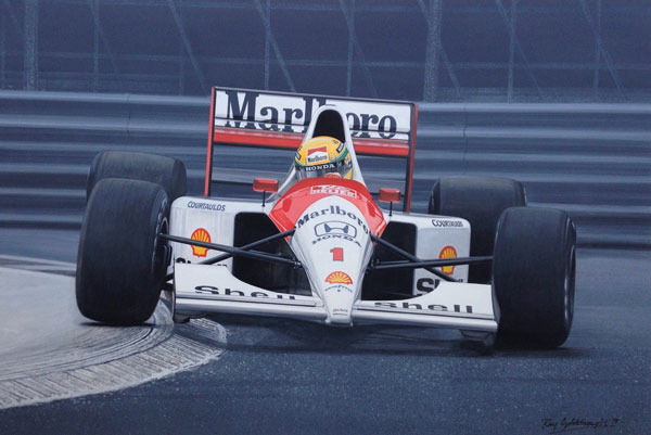 The Racing Line - Ayrton Senna (Canvas Edition) 