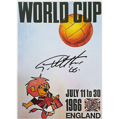 1966 World Cup Poster - Signed by Sir Geoff Hurst