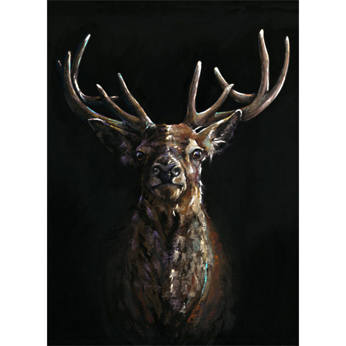 Stag Night - Canvas Board (Deluxe)