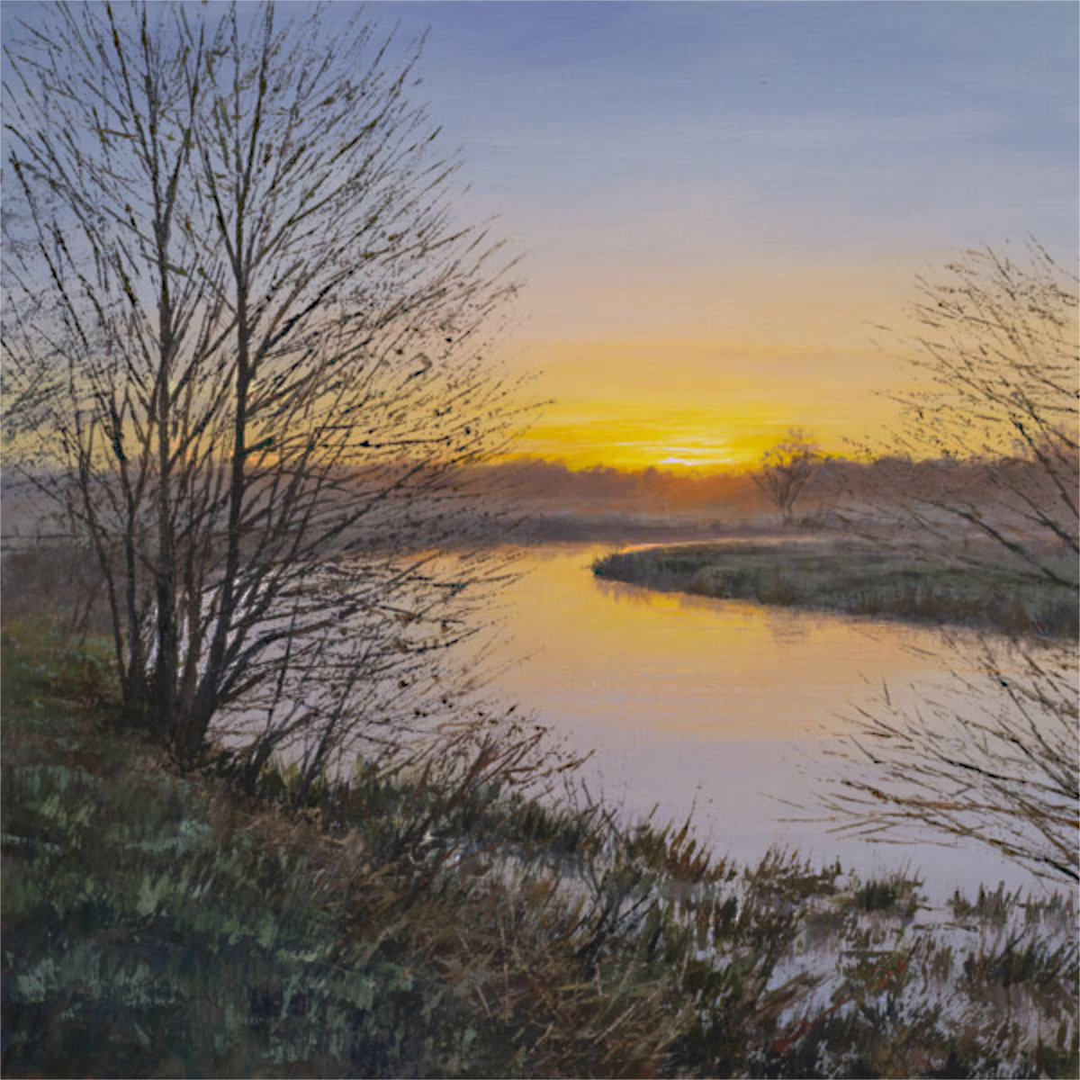 Sunrise on The Wey